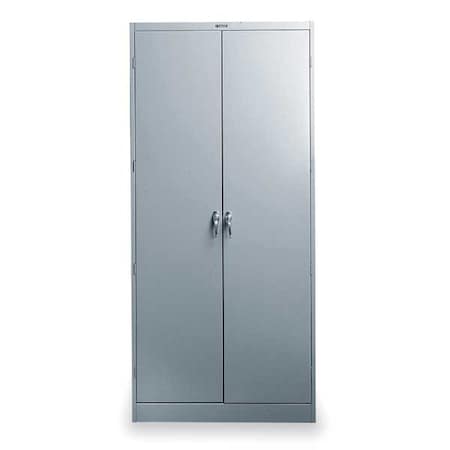 Tennsco 1480 GRAY Shelving Storage Cabinet, 72 in H, 36 in W, Medium Gray, 0 Drawers
