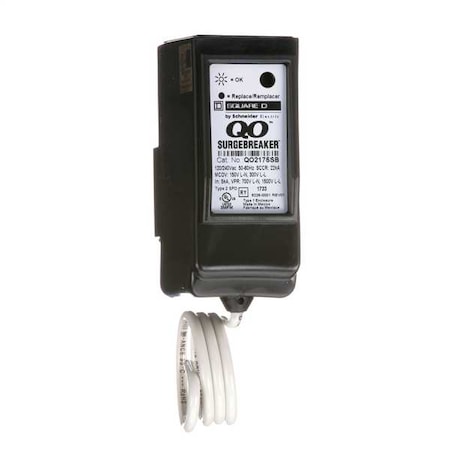 Square D QO2175SB Surge Protection Device, 1 Phase, 120/240V AC, 2 Poles, 3 Wires