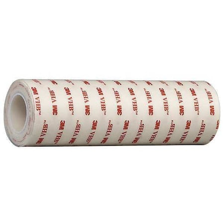 3M 4950 Double-Sided Foam Tape, 6 in W, 5 yd L, 1/32 in, Acrylic Foam, Double-Sided