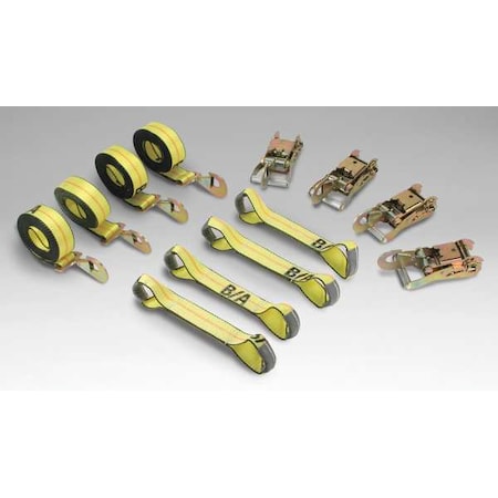B/A Products CO 38-200SH Tie-Down Strap, Ratchet, 2 In., 4000 lb.
