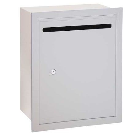 Salsbury Industries 2245AP Letter Box, Aluminum, Powder Coated, 1 Doors, Recessed