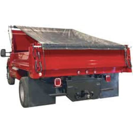Buyers Products DTR8022 Standard Duty Tarp, 8 x 22 ft, 10 Mil, Gray/Black, Mesh, UV Resistant