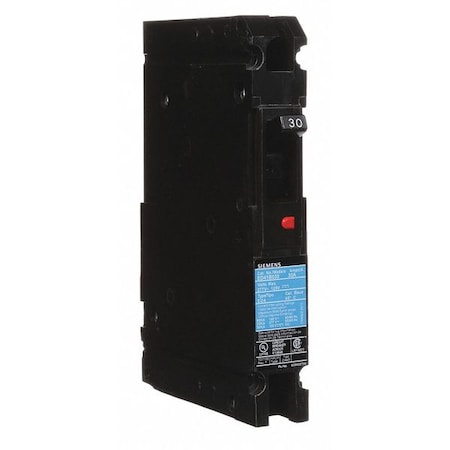 Siemens HED41B030 Molded Case Circuit Breaker, HED4 Series, 30A, 1 Pole, 277V AC, 65kA at 277V AC