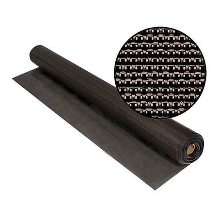Phifer 3004174 Replacement Screen, Polyester, 48 in W, 100 ft L, 0.025 in Wire Dia, Brown