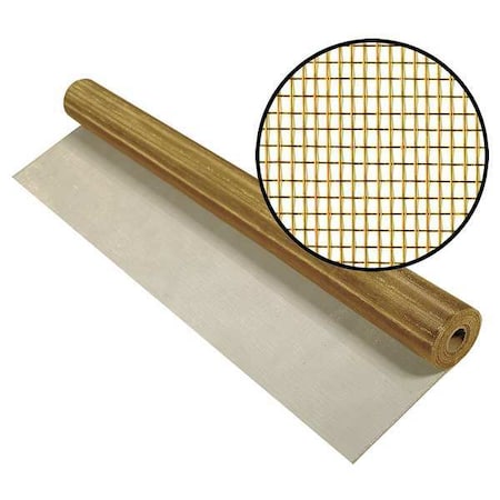 Phifer 3001825 Replacement Screen, Copper/Zinc, 30 in W, 50 ft L, 0.011 in Wire Dia, Copper