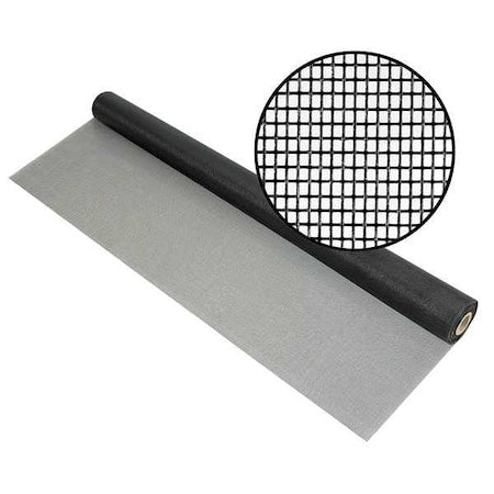 Phifer 3000063 Replacement Screen, Fiberglass, 84 in W, 100 ft L, 0.013 in Wire Dia, Charcoal