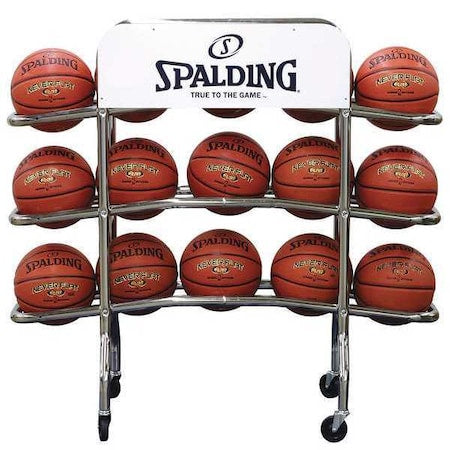 Spalding 411-602 Ball Rack, 10 in W, Chrome