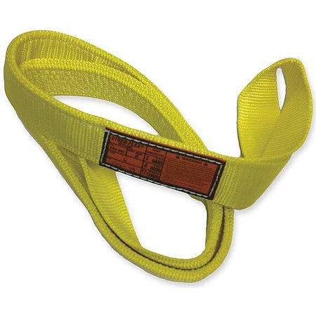 Stren-Flex EET-4-902-15 Synthetic Web Sling, Type 4, 15 ft L, 2 in W, Nylon, Yellow