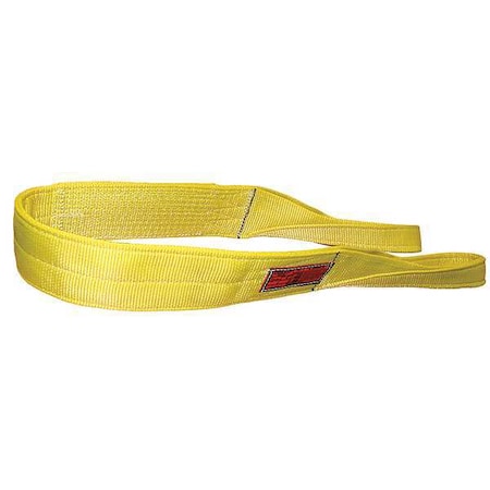 Stren-Flex EEF-4-906-07 Synthetic Web Sling, Type 3, 7 ft L, 6 in W, Nylon, Yellow