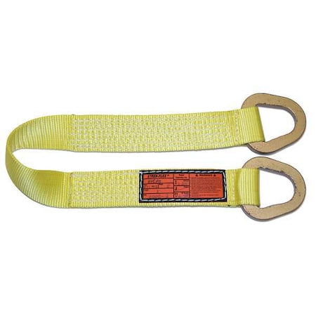 Stren-Flex TTS-1-903-04 Synthetic Web Sling, Type 2, 4 ft L, 3 in W, Nylon, Yellow