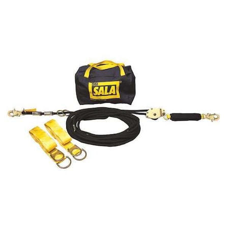 3M DBI-Sala 7600503 Sayfline(TM) Rope Horizontal Lifeline System, 30 ft. Length, 310 lb. Weight Capacity