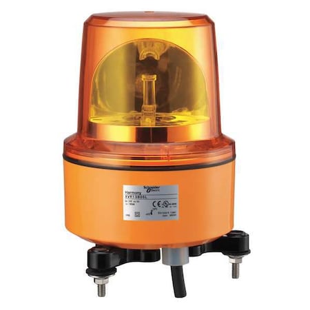 Schneider Electric XVR13M04L Beacon Light, Red, LED, 230V AC, 162 FPM, 5 1/8 in Dia., Bolt And Nut