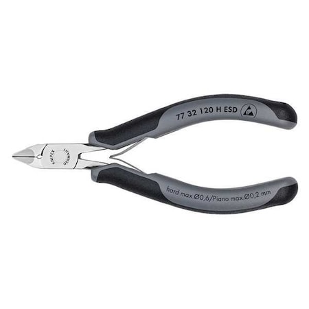 Knipex 77 32 120 H ESD 4 3/4 in 77 Diagonal Cutting Plier Standard Cut Pointed Nose Uninsulated