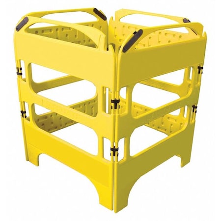 Plasticade CSP-SG-4KIT-Y Safegate Manhole Guard