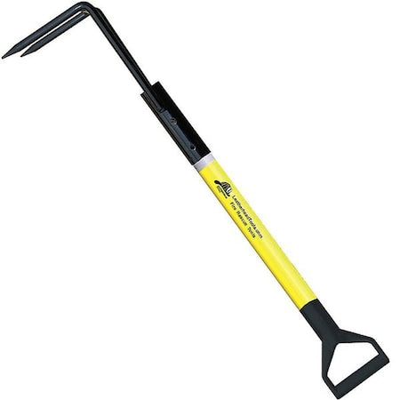 Leatherhead Tools PLY-10RH-D Rubbish Hook, 10 ft. Pro-Lite Pole, HiViz Yellow, D-Handle