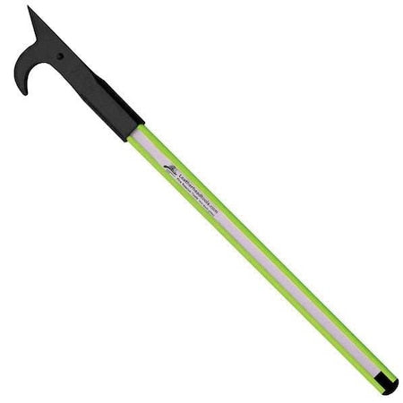 Leatherhead Tools DBL-10AH-B American Hook, 10 ft. Dog Bone Pole, HiViz Lime