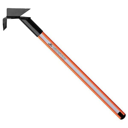 Leatherhead Tools DBO-12DH-B Drywall Hook, 12 ft. Dog Bone Pole, HiViz Orange