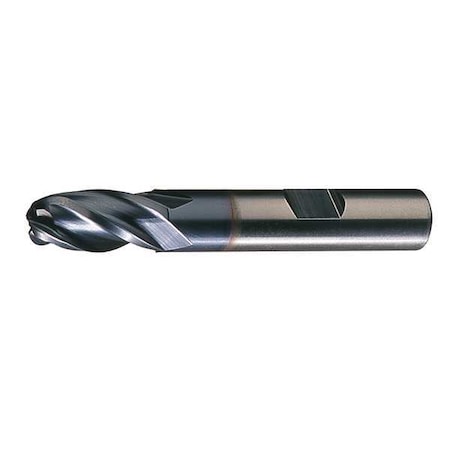 Cleveland C33318 4-Flute HSS Ball Nose Single End MIll Cleveland HG-4B-TC TiCN 3/4x3/4x1-5/8x3-7/8