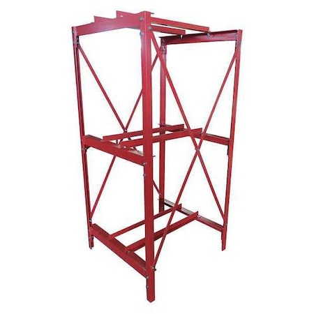 DAYTON 31CA28 Drum Rack, 55 gal, Dia. 23 1/2 in, Red