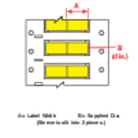 Brady DR-125-2-YL-2 3-13/64