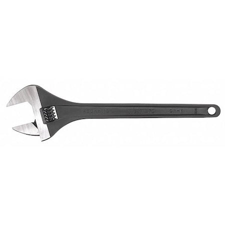 Westward 31D019 Adjustable. Wrench, CV Steel, Black Phosphate, 24