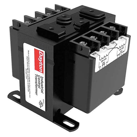 DAYTON 31EH95 Control Transformer, 100 VA, 12/24V AC, 120V AC