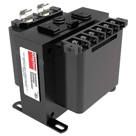 DAYTON 31EJ23 Control Transformer, 100 VA, 24V AC, 208/240/277/380/480V AC