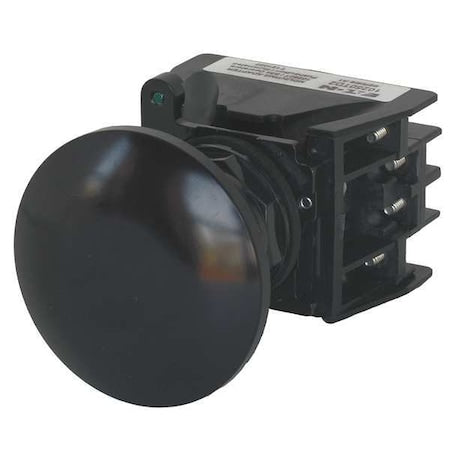 Eaton E34EX712B Hazardous Location Push Button, 30 mm, 1NO/1NC, Black