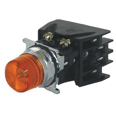 Eaton 10250T828AD24 Illum Push Button, FullVolt, Amber, 1NO/1NC