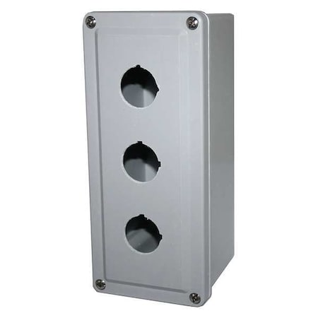 Eaton E34N53 Push Button Enclosure, 30 mm, 3Holes, Plastic