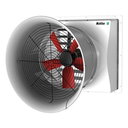 Multifan C6E63K0M10338 Agricultural Exhaust Fan, 240V, 21/32 HP