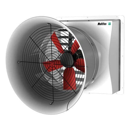 Multifan C6E63K1M10338 Agricultural Exhaust Fan, 240V, 21/32 HP