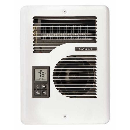 Cadet CEC163TW Recessed Electric Wall-Mount Heater, Recessed, 1000/1500/1600W W, 120/208/240V AC, White