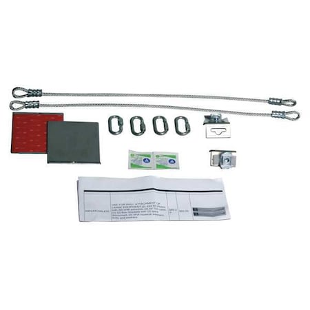 Quakehold! RW4X4CABLEXL Adhesive Plate Assembly, Wall Bracket
