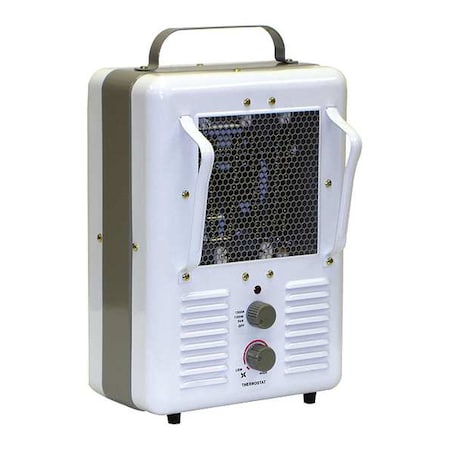TPI 188-TASA Portable Electric Jobsite & Garage Heater, 1500W/1300W, 120V AC, 1 Phase, 5120 BtuH
