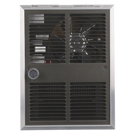 Markel Products H30522T2DWB Recessed Electric Wall-Mount Heater, Recessed or Surface, 2250/500 W, 240V AC, Brown/Aluminum