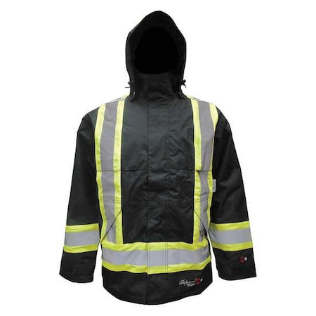 Viking 3907FRWJ-XXXL Flame Resistant Insulated Rain Jacket, 3XL, 13.5 oz Polyester
