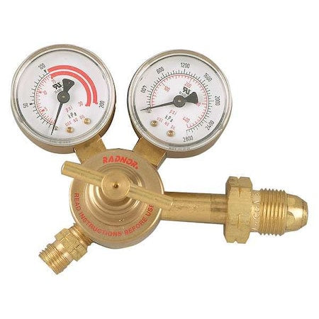 Radnor RAD64003028 Gas Regulator, Acetylene, Single Stage, 0.885