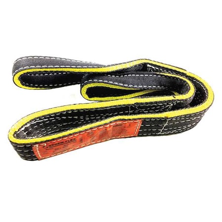 Stren-Flex RE2-904-14 Synthetic Web Sling, Type 6, 14 ft L, 4 in W, Nylon, Black