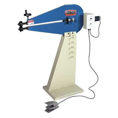Baileigh Industrial BR-18E-24 Bead Roller, 16, Beading, Adjustable Depth Stop, Roll Holder, Stand