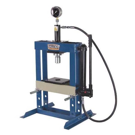 Baileigh Industrial HSP-10H Hydraulic Press, 10 t, Manual Pump, 36 In