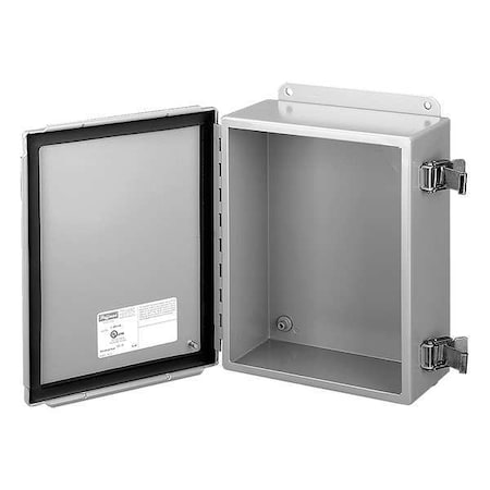 Nvent Hoffman A1008SC Captive Screws Electrical Enclosures, 10 in H, 4 in D, 8 in W, 12, 13, Steel