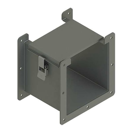 Nvent Hoffman F66L06 Straight Section Wireway, 12 Rating, Steel, Powder Coated