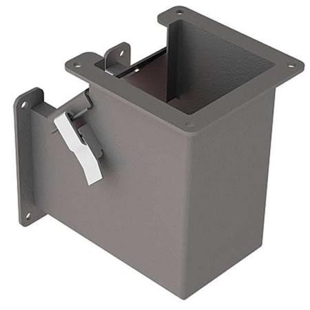 Nvent Hoffman F44LE9B Wireway 90 Degree Elbow, 12 Type, NEMA 12 Rating, Steel, Painted