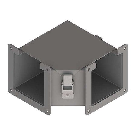 Nvent Hoffman F22LE9A Wireway 90 Degree Elbow, 12 Type, NEMA 12 Rating, Steel, Painted