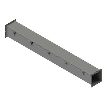 Nvent Hoffman F66W60SS Straight Section Wireway, 12, 4, 4X Rating, Stainless Steel, Unfinished