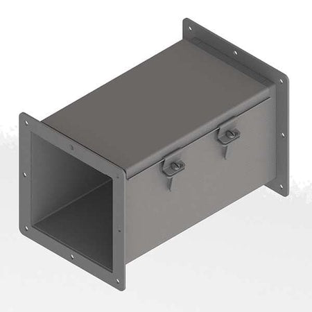 Nvent Hoffman F66W12 Straight Section Wireway, 12 Rating, Steel, Powder Coated