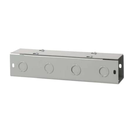 Nvent Hoffman F88T124GVP Straight Section Wireway, 1 Rating, Steel, Powder Coated