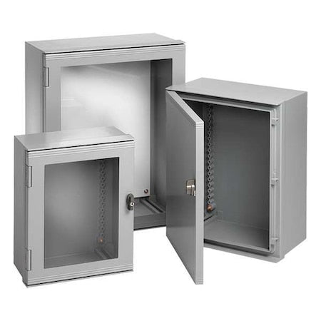 Nvent Hoffman UU756030 1/4 Turn Latch Electrical Enclosures, 29.53 in H, 11.81 in D, 24 in W, 12, 13, 4, 4X, Fiberglass