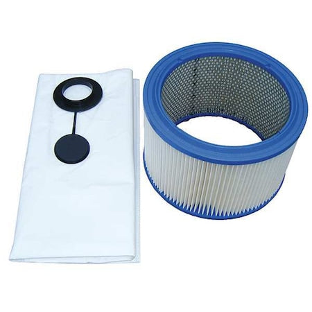 Nilfisk 900134 Cartridge Filter, 1 3/4 in H, Paper